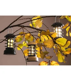 Tafellamp Camping Lantern Led - Gebroken Wit - 8.5x8.5x15cm Tafellampen