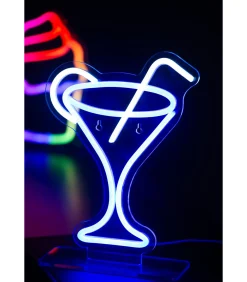 Online Tafellamp Cocktail - Lichtblauw - 21.8x21.8x30cm Tafellampen