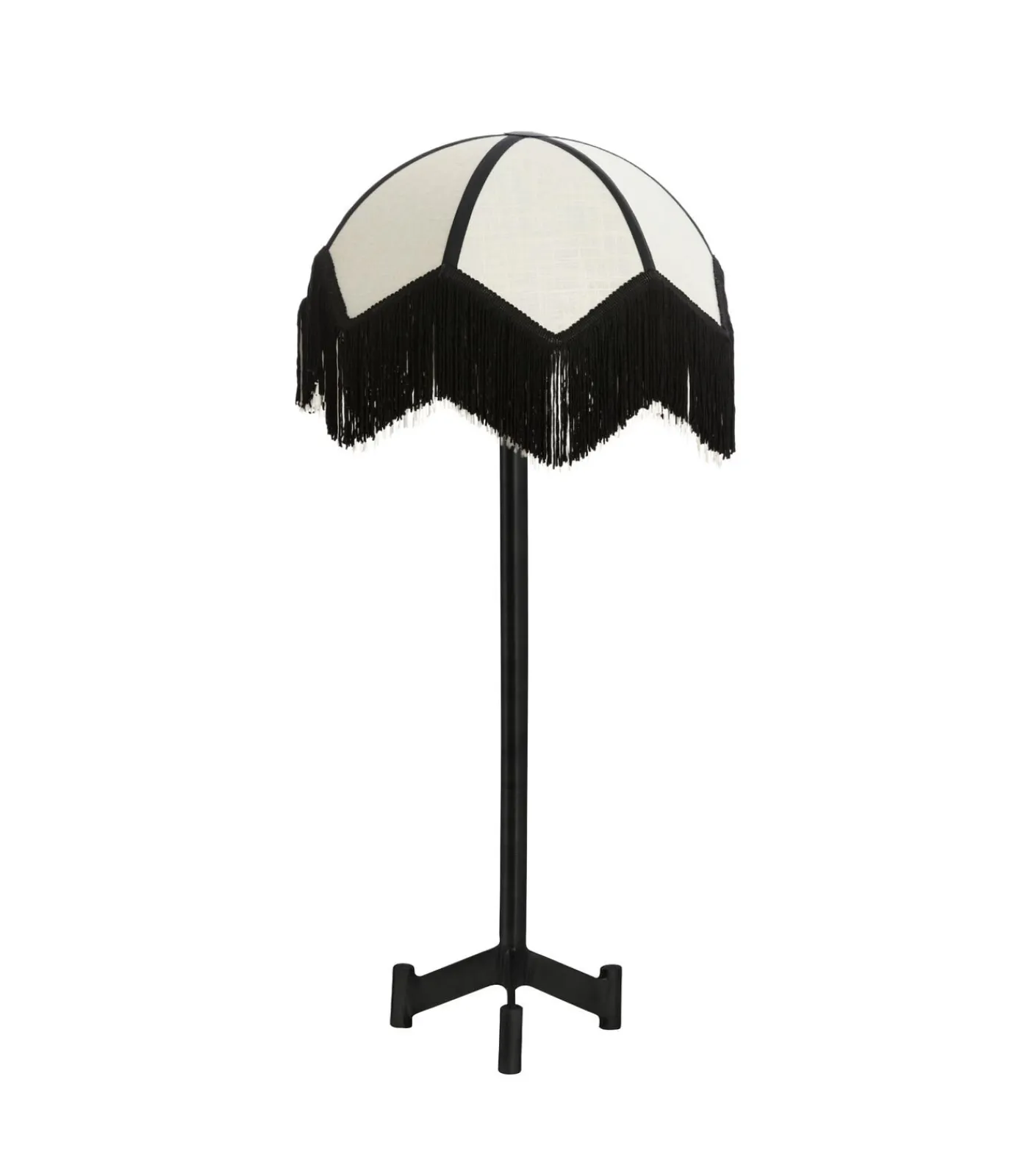 New Tafellamp Dennis/Sulina - Zwart/Wit - Ø35x78cm Tafellampen