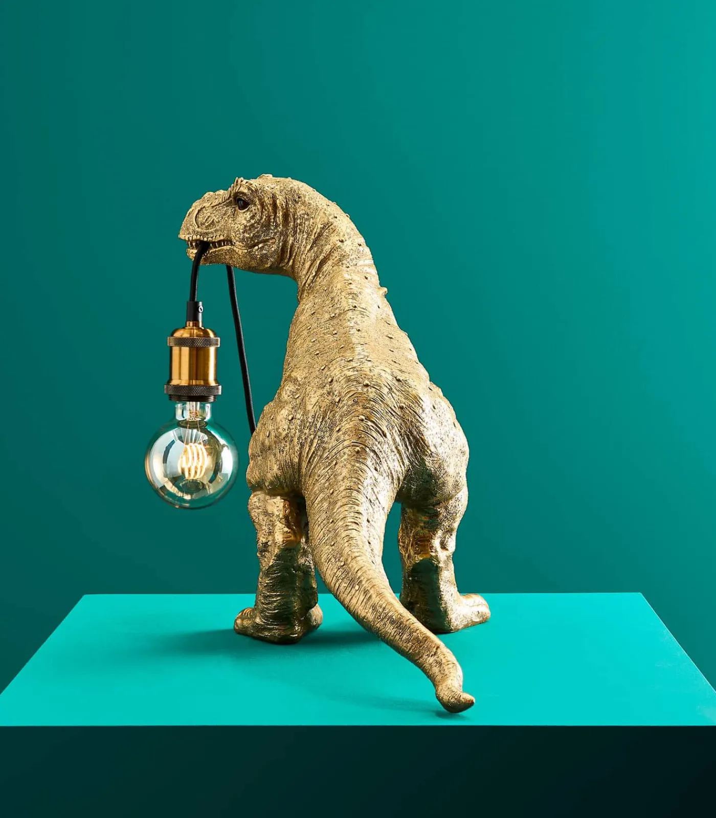 Discount Tafellamp Dinosaurus Rexy/goud Tafellampen