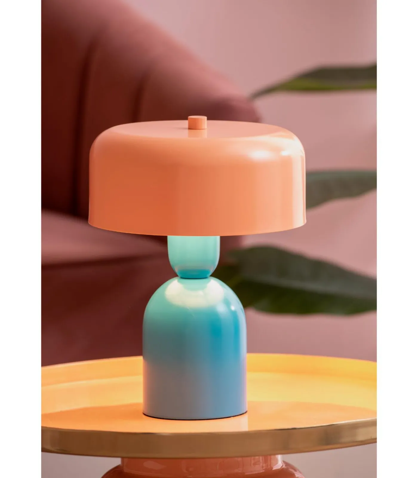 Sale Tafellamp Double Funky - Lichtblauw - Ø19cm Tafellampen