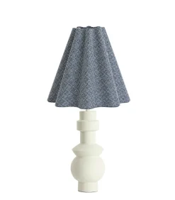 Clearance Tafellamp Esino/Bezaha - Crème/Wit - Ø40x74cm Tafellampen