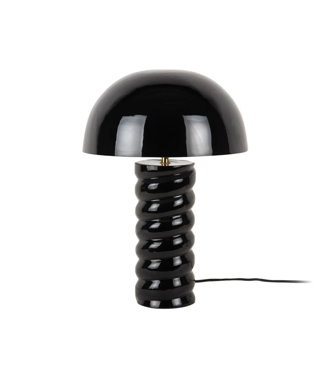 Outlet Tafellamp Gracio - Glanzend zwart - Ø30cm Tafellampen