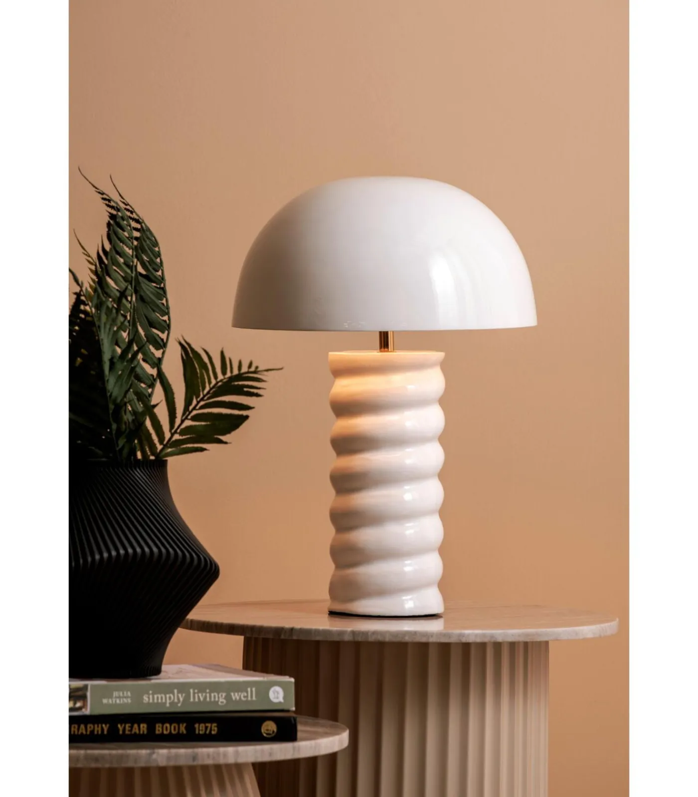 Best Tafellamp Gracio - Glanzend wit - Ø30cm Tafellampen