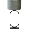 Best Tafellamp Jamiri/Gemstone - Zwart/Antraciet - Ø30x67cm Tafellampen