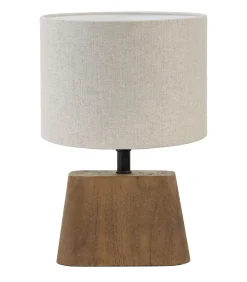 Discount Tafellamp Kardan/Livigno - Hout/Naturel - Ø20x29cm Tafellampen