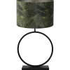 Outlet Tafellamp Liva/Amazone - Zwart/Groen - Ø40x78,5cm Tafellampen