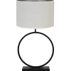 Best Tafellamp Liva/Saverna - Zwart/Eiwit - Ø40x78,5cm Tafellampen