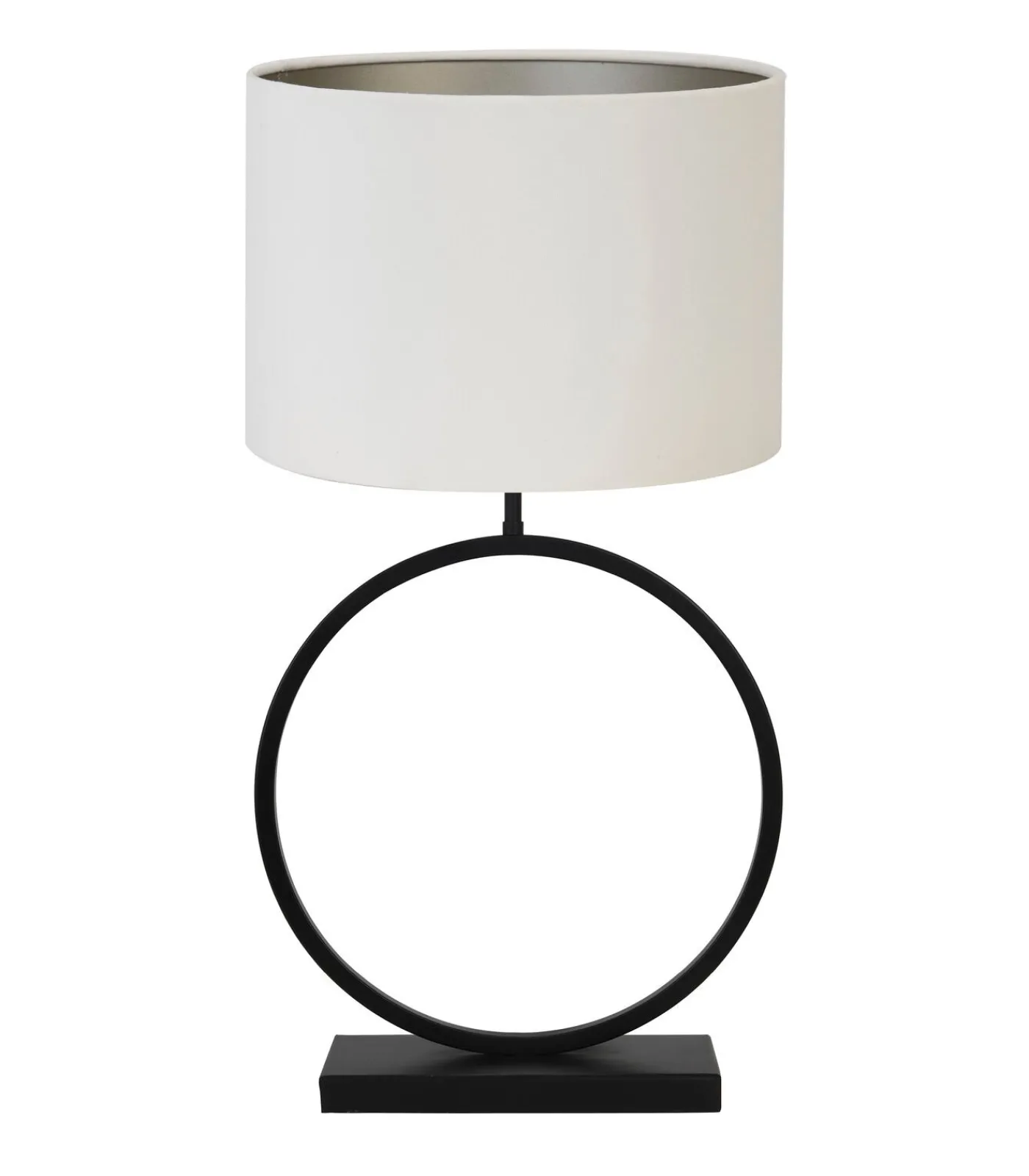 Hot Tafellamp Liva/Velours - Zwart/Off white - Ø40x78,5cm Tafellampen