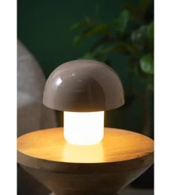 Discount Tafellamp Nuevo Mini Mushroom - Grijs - 20x20x20cm Tafellampen