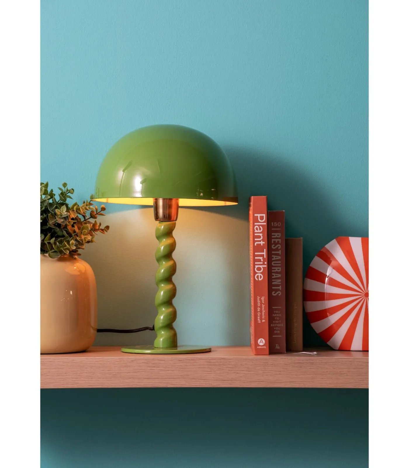 Outlet Tafellamp Prisa - Heldergroen - Ø25cm Tafellampen