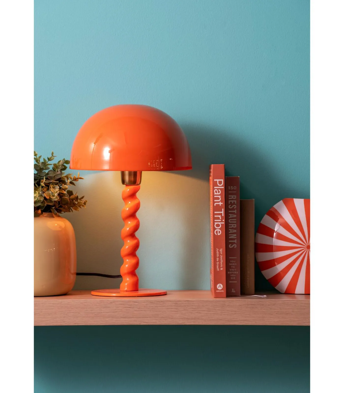 Best Tafellamp Prisa - Helderoranje - Ø25cm Tafellampen