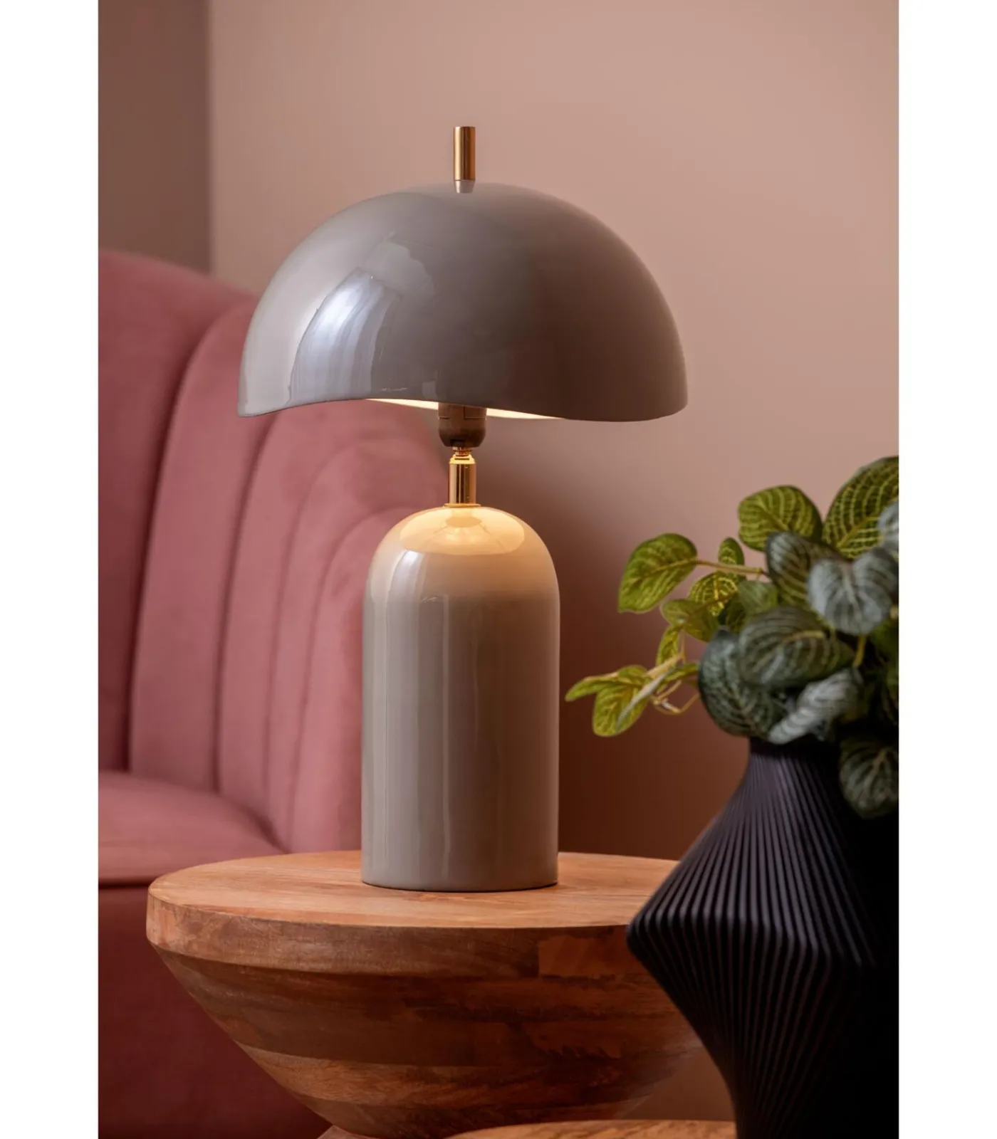 Sale Tafellamp Querido - Donkergrijs - Ø25cm Tafellampen