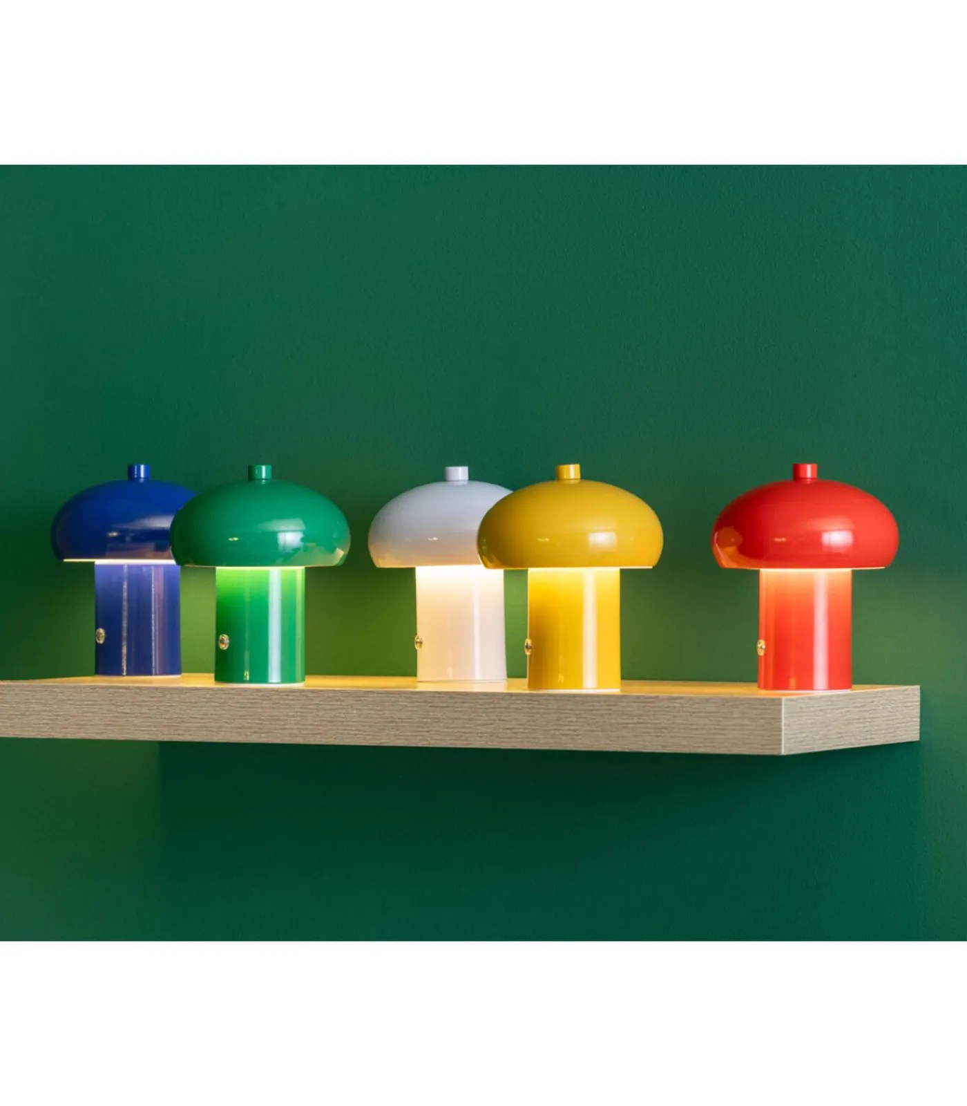 Clearance Tafellamp Retro Seta Led - Geel - 12.5x12.5x15cm Tafellampen