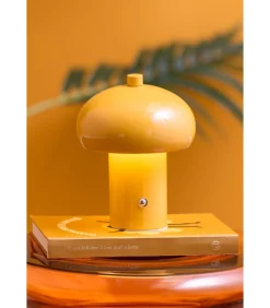 Clearance Tafellamp Retro Seta Led - Geel - 12.5x12.5x15cm Tafellampen