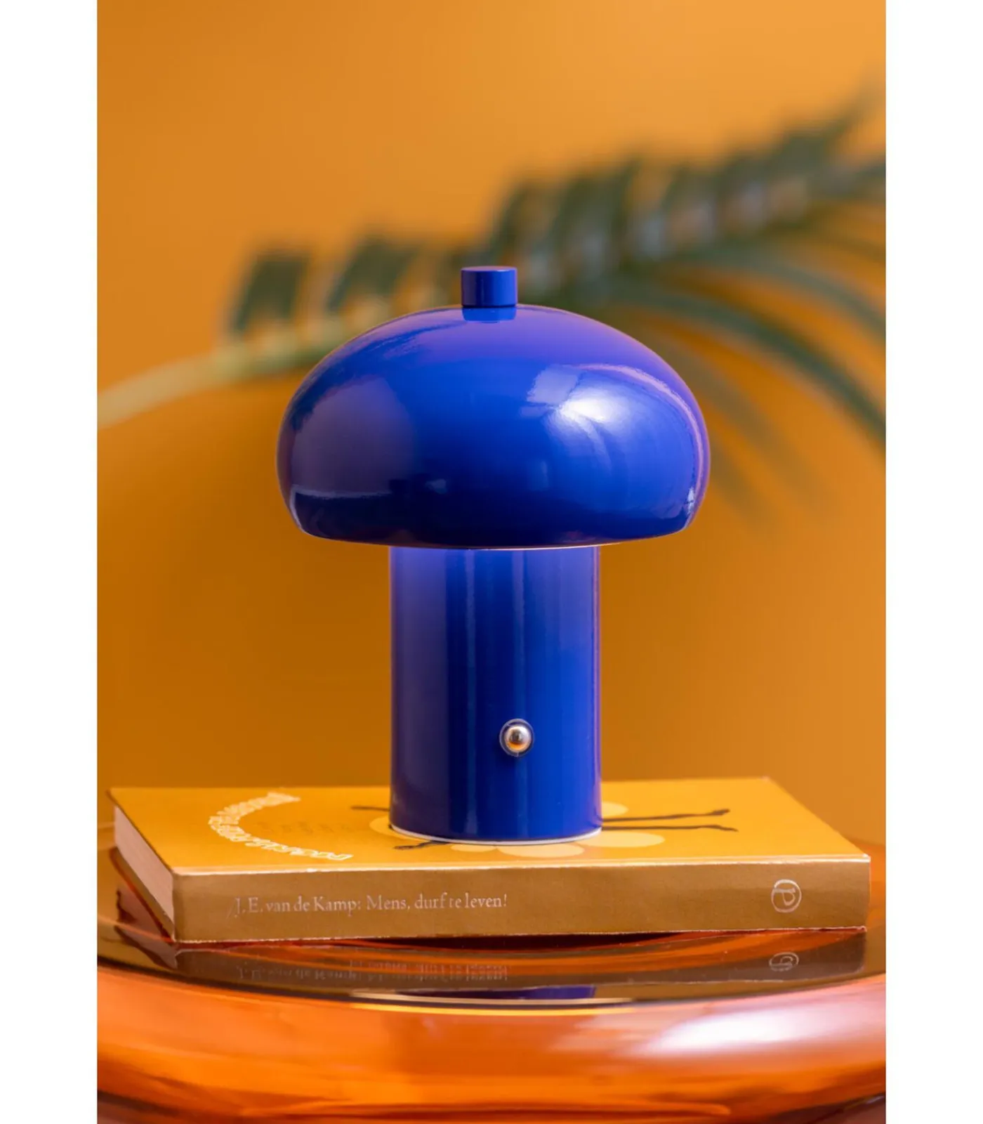 Clearance Tafellamp Retro Seta Led - Blauw - 12.5x12.5x15cm Tafellampen