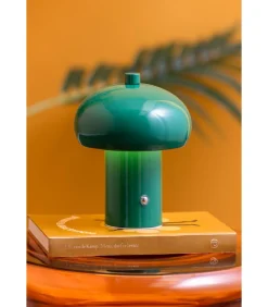 Discount Tafellamp Retro Seta Led - Groen - 12.5x12.5x15cm Tafellampen