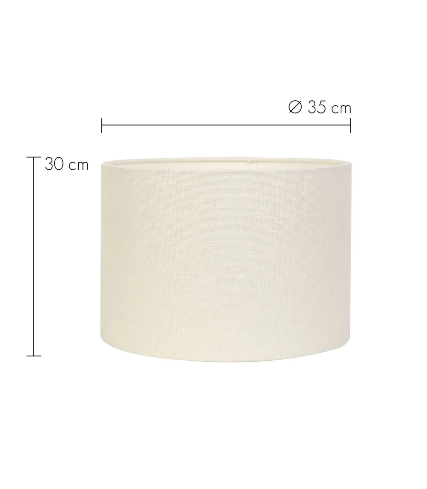 Discount Tafellamp Shiva/Livigno - Zwart/Eiwit - Ø35x84cm Tafellampen