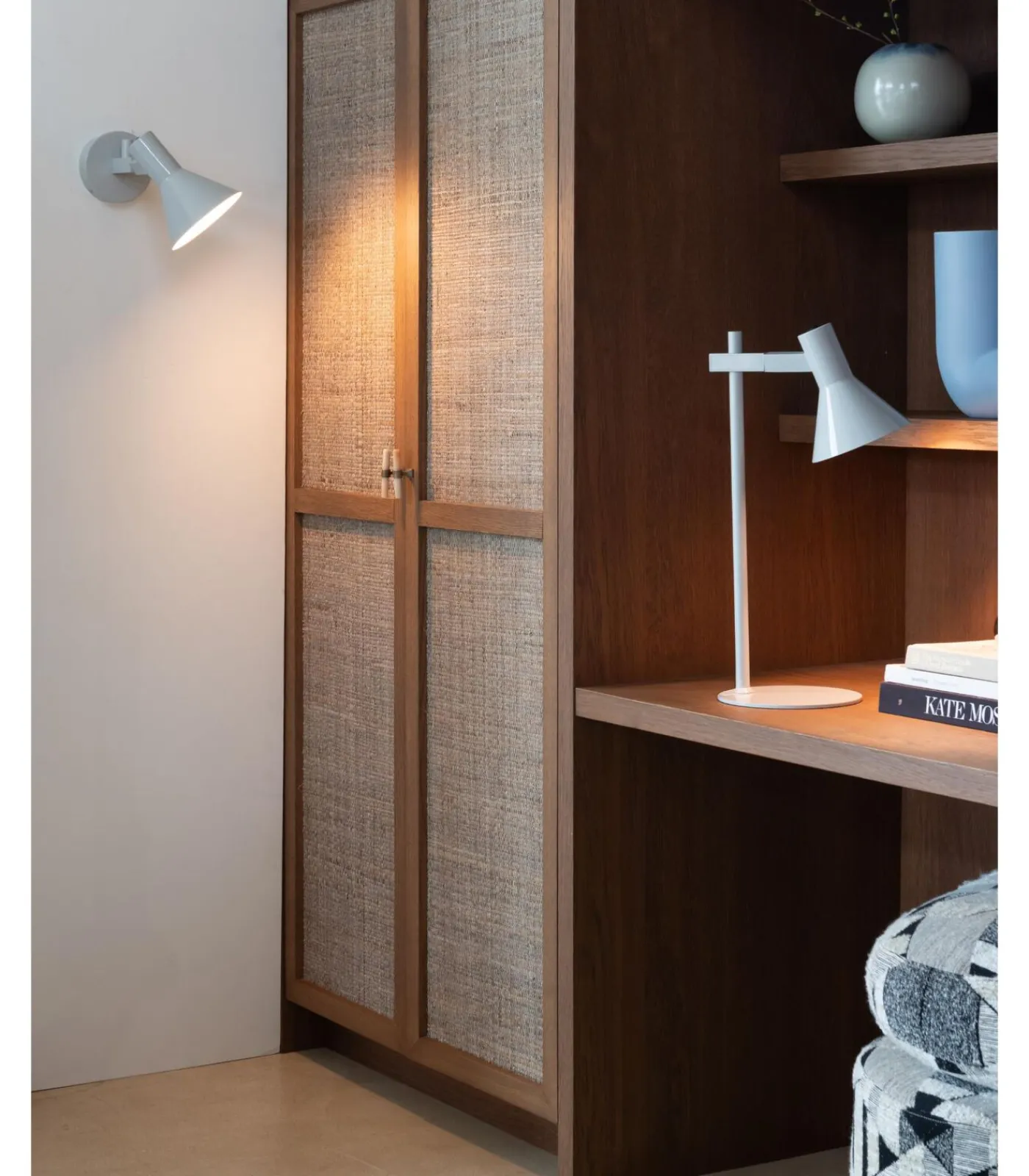 New Tafellamp Stavanger - Grijs - 28x20x51cm Tafellampen