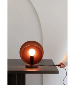 Tafellamp Toledo - Bruin - 22x30x32.5cm Tafellampen