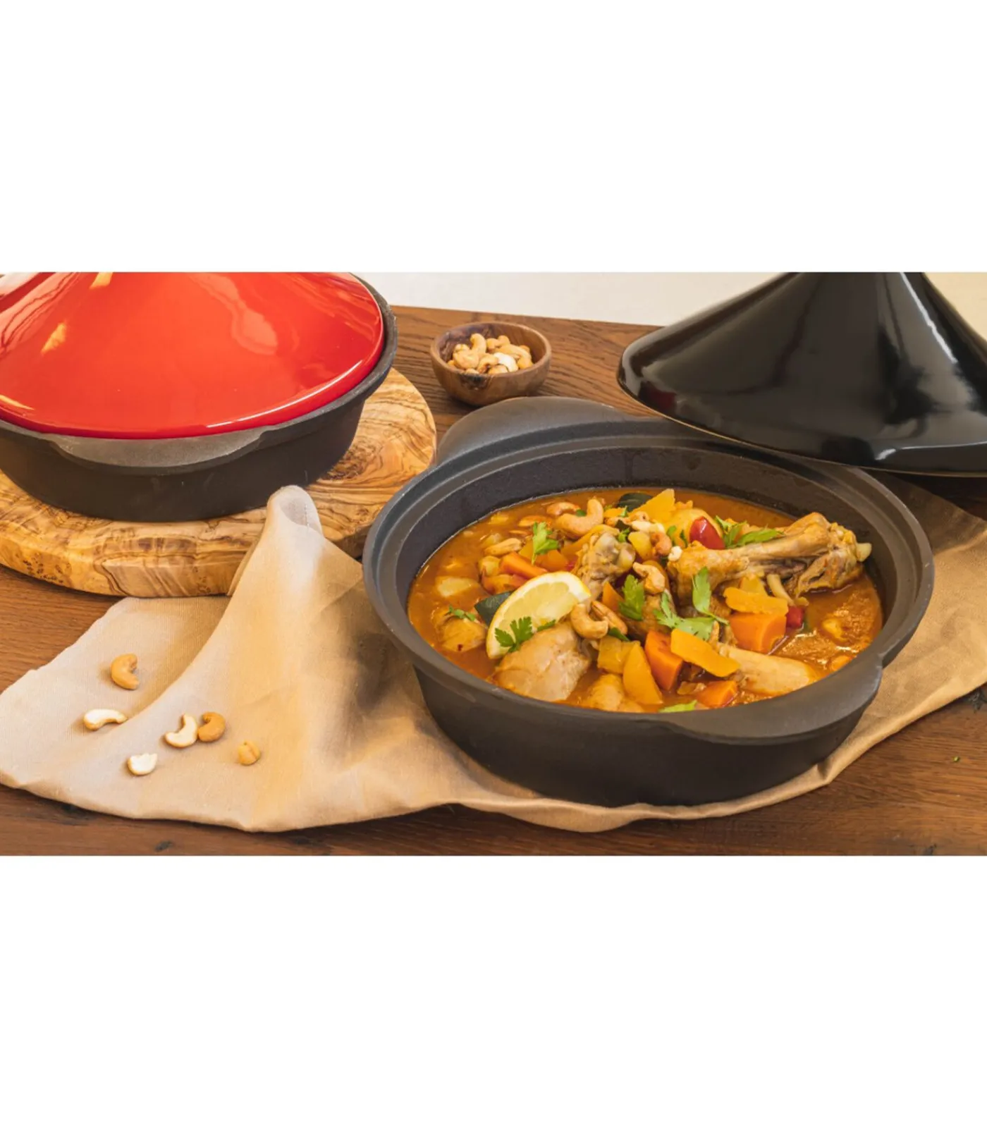 Online Tajine Gietijzer - Zwart - ø 30 cm / 3 liter Potten & Pannen