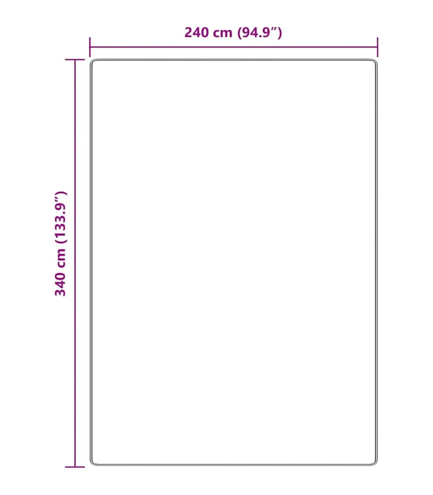 New Tapijt Donkergrijs 240 x 340 cm Polypropyleen Tapijten