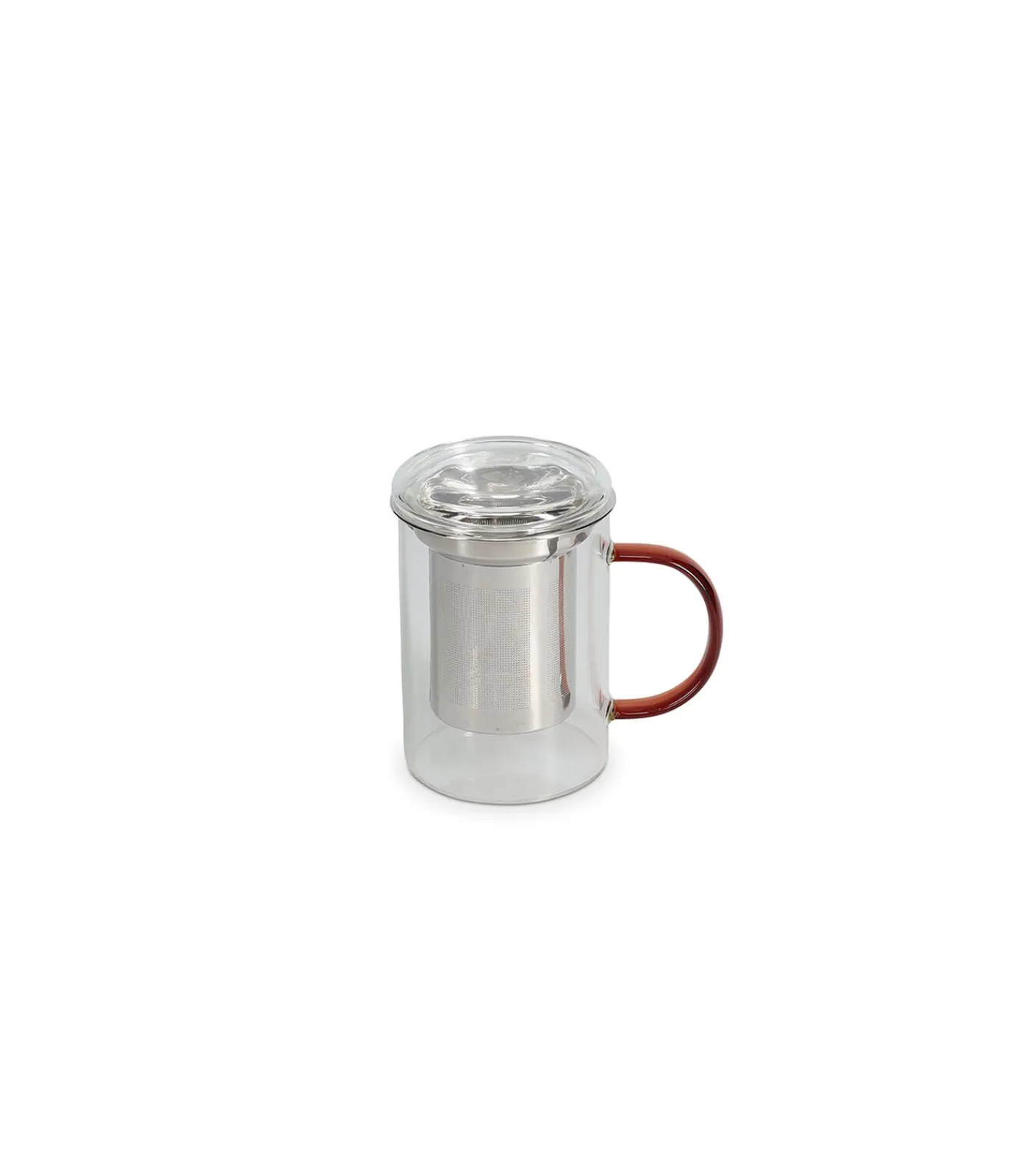 Clearance Theebeker 43cl met filter en deksel amber Liv Tafelgerei