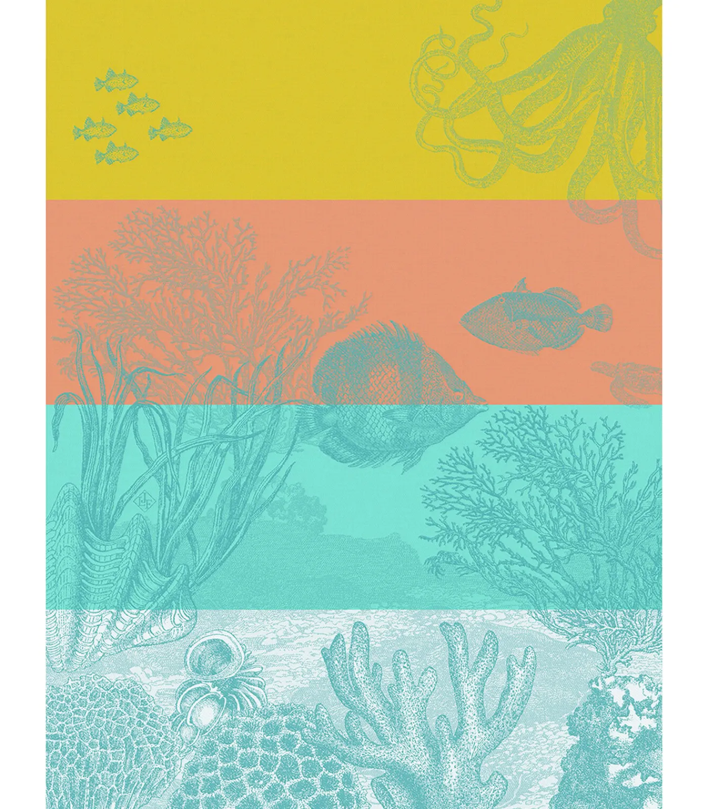 Outlet Theedoek Sous L'Océan Keuken- & Tafellinnen