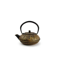 Hot Theepot 50cl strepen goud/zwart My Tea Koffie & Thee Maken