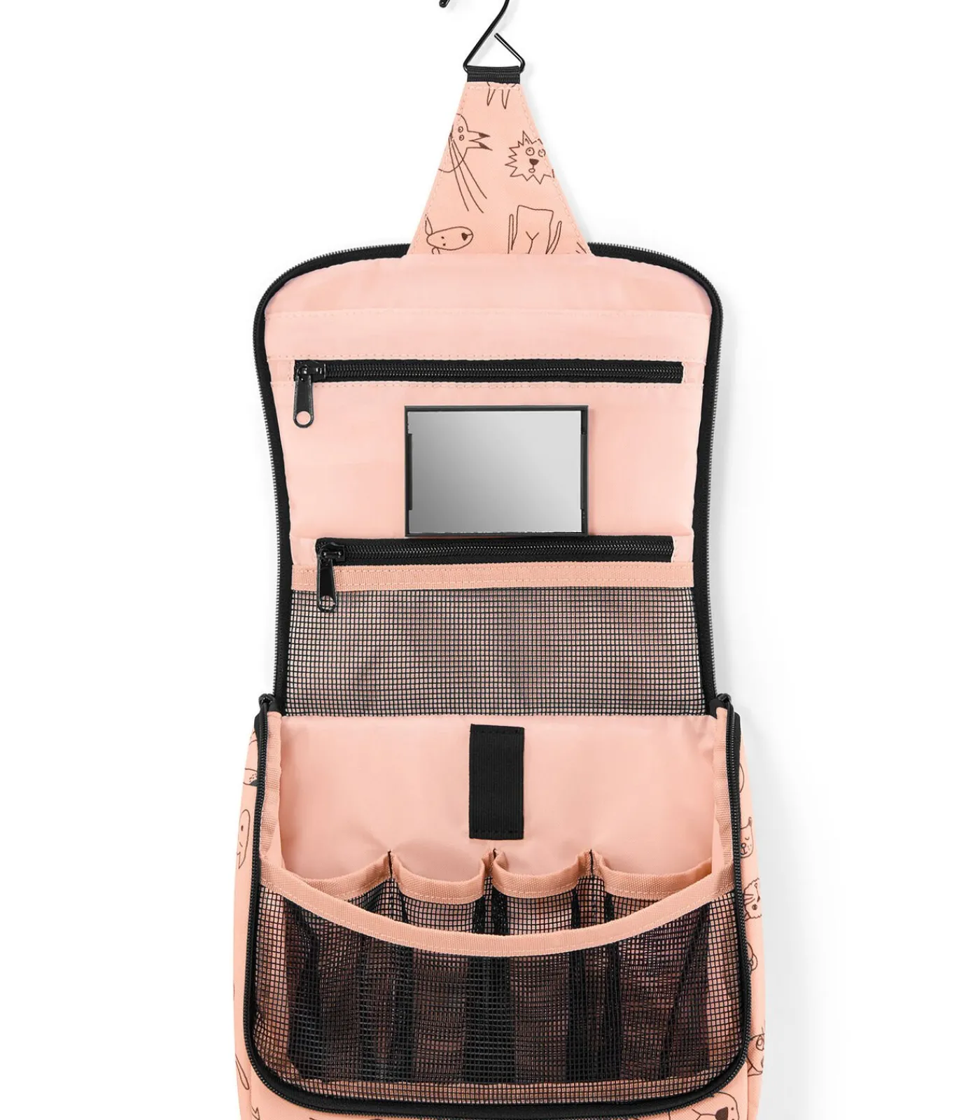 Online Toiletbag - Toilettas - Cats&Dogs Rose Roze Toilettassen