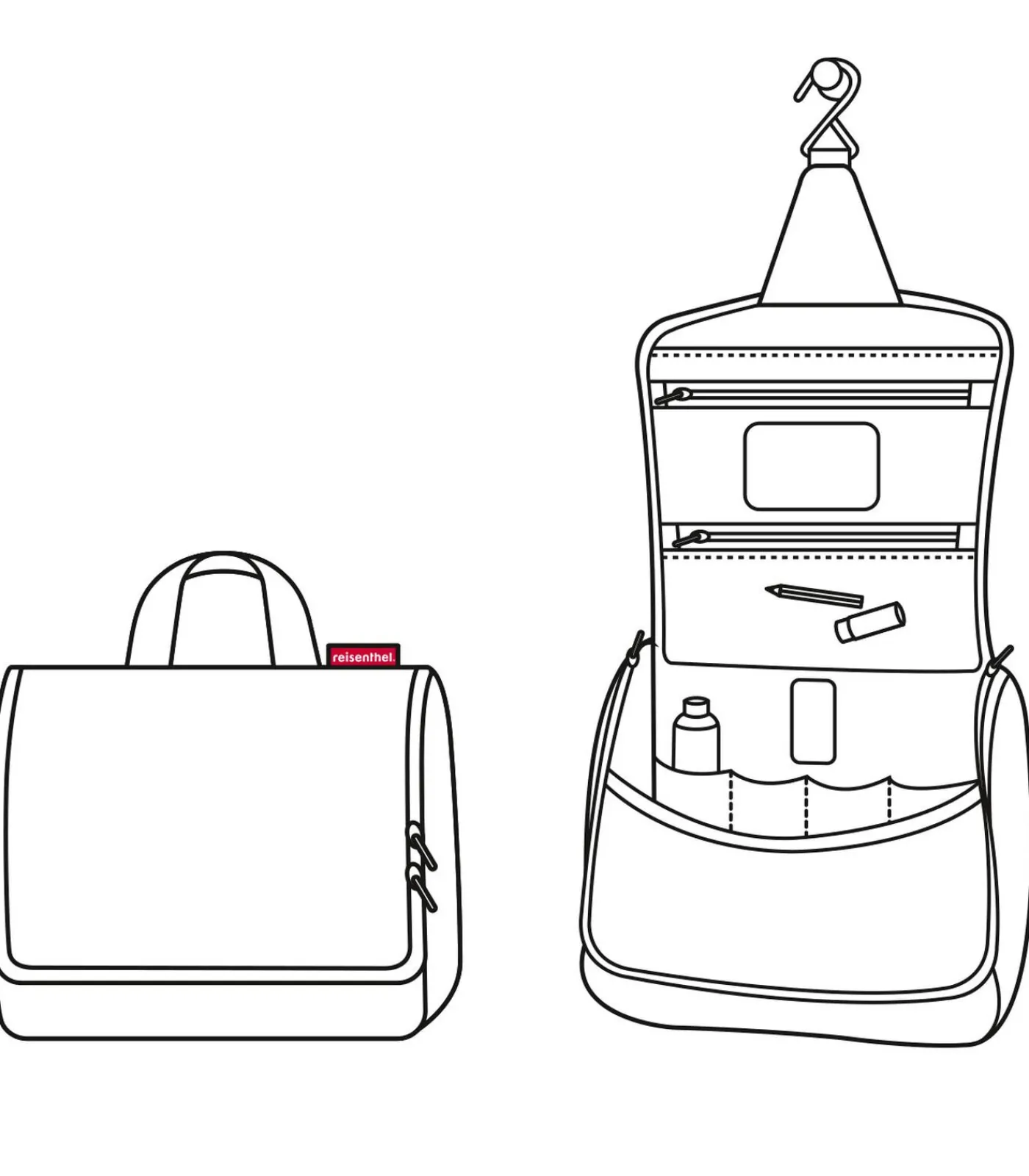 Online Toiletbag - Toilettas - Cats&Dogs Rose Roze Toilettassen