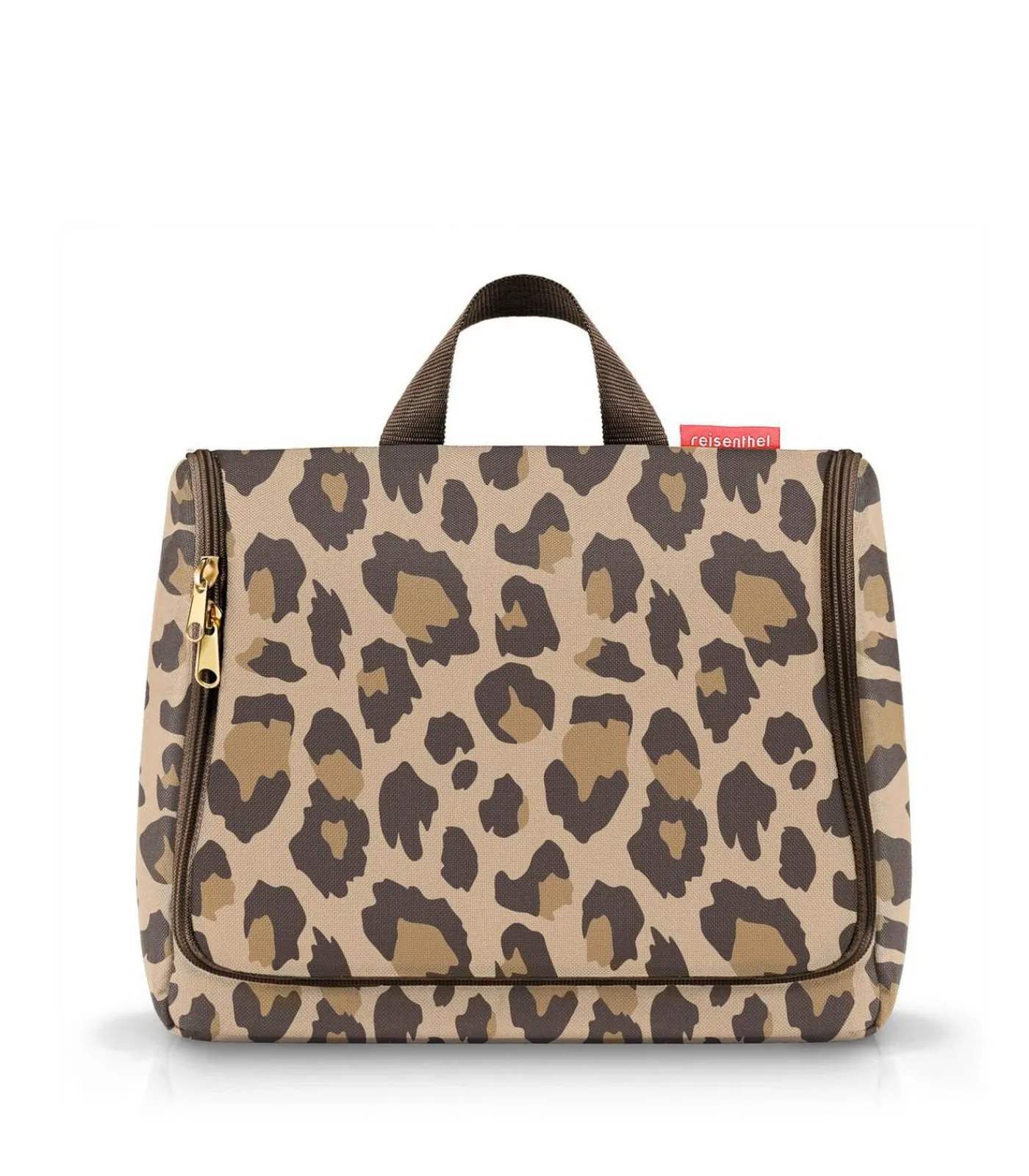 Sale Toiletbag XL - Toilettas - Leo Macchiato Bruin Toilettassen