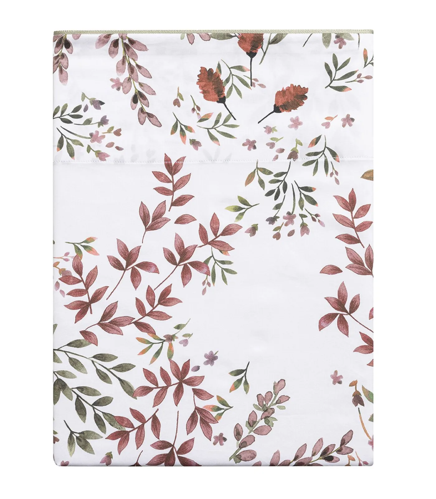 Outlet Tourbillon - Effen kussensloop in biologisch katoen satijn Lakens