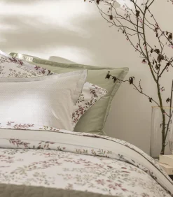 Outlet Tourbillon - Effen kussensloop in biologisch katoen satijn Lakens