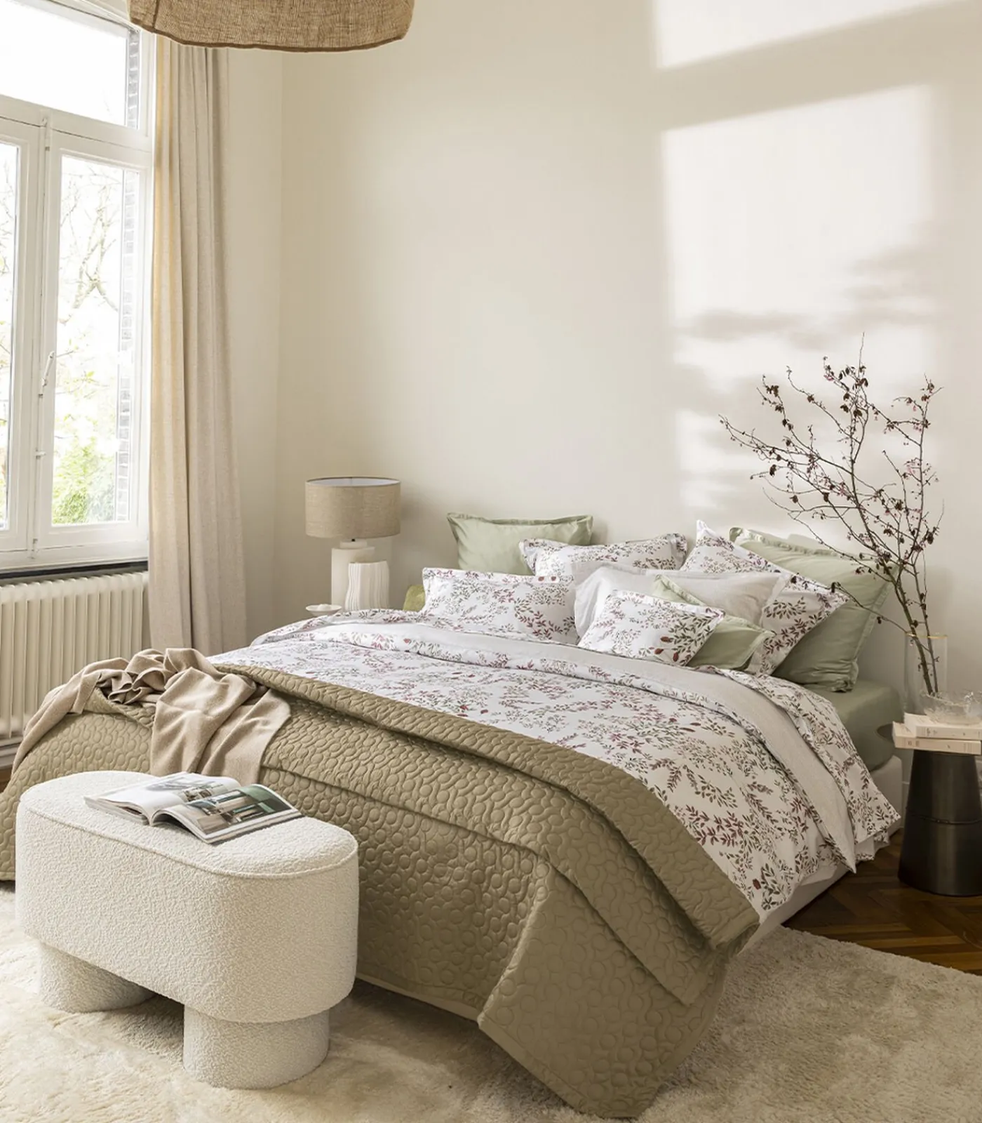 Clearance Tourbillon - Kussensloop in katoen satijn met print Kussenslopen