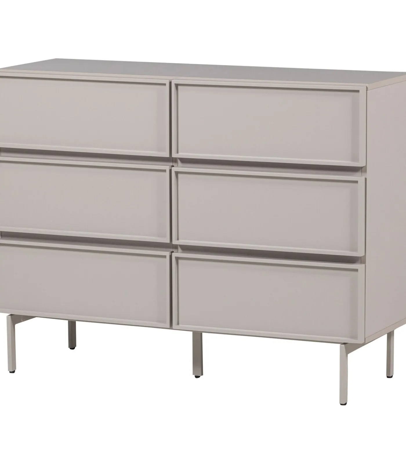 Outlet Tours Ladekast 6 Lades - Melamine/ MDF - Zand - 80x120x42 Meubels