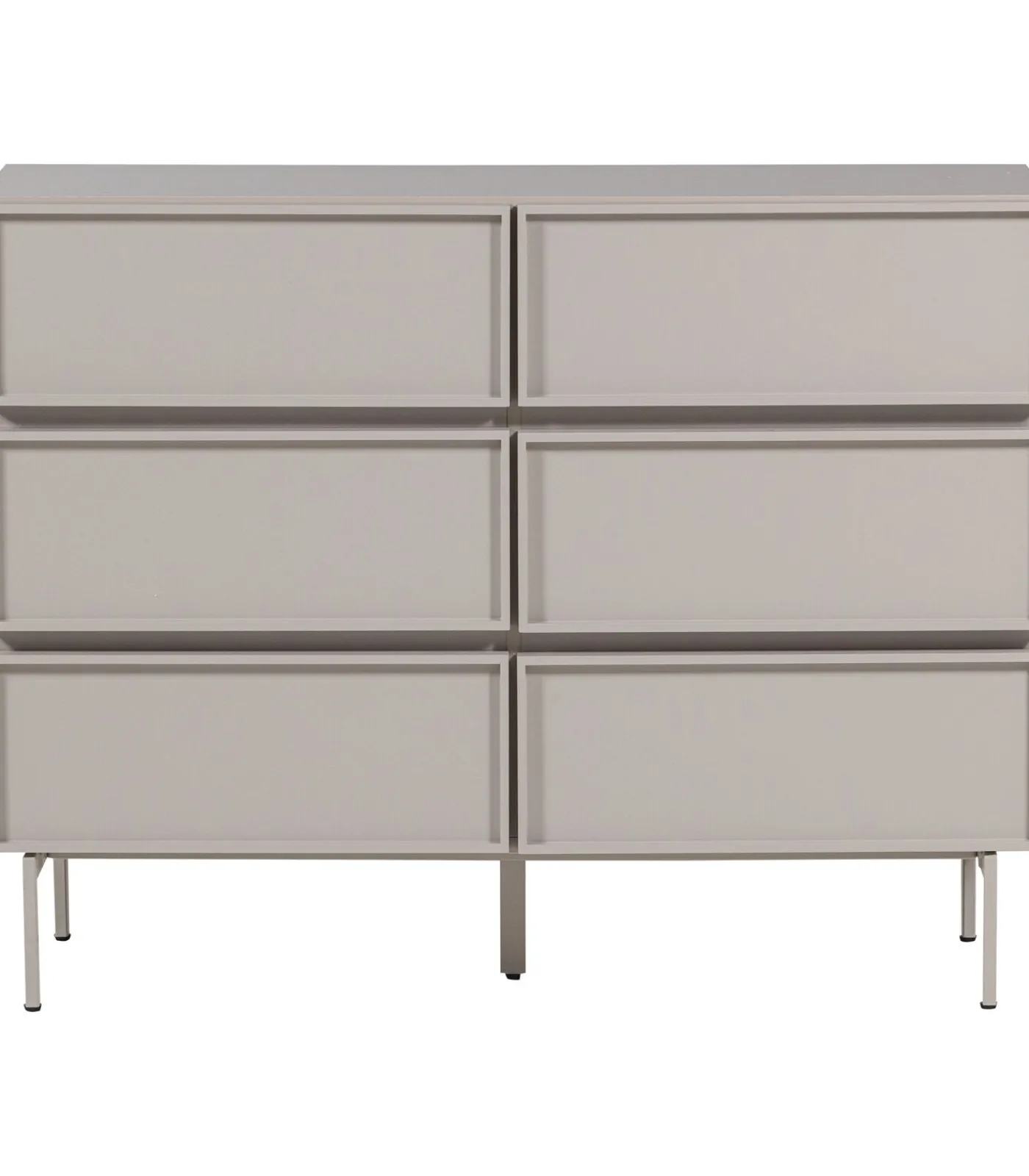 Outlet Tours Ladekast 6 Lades - Melamine/ MDF - Zand - 80x120x42 Meubels