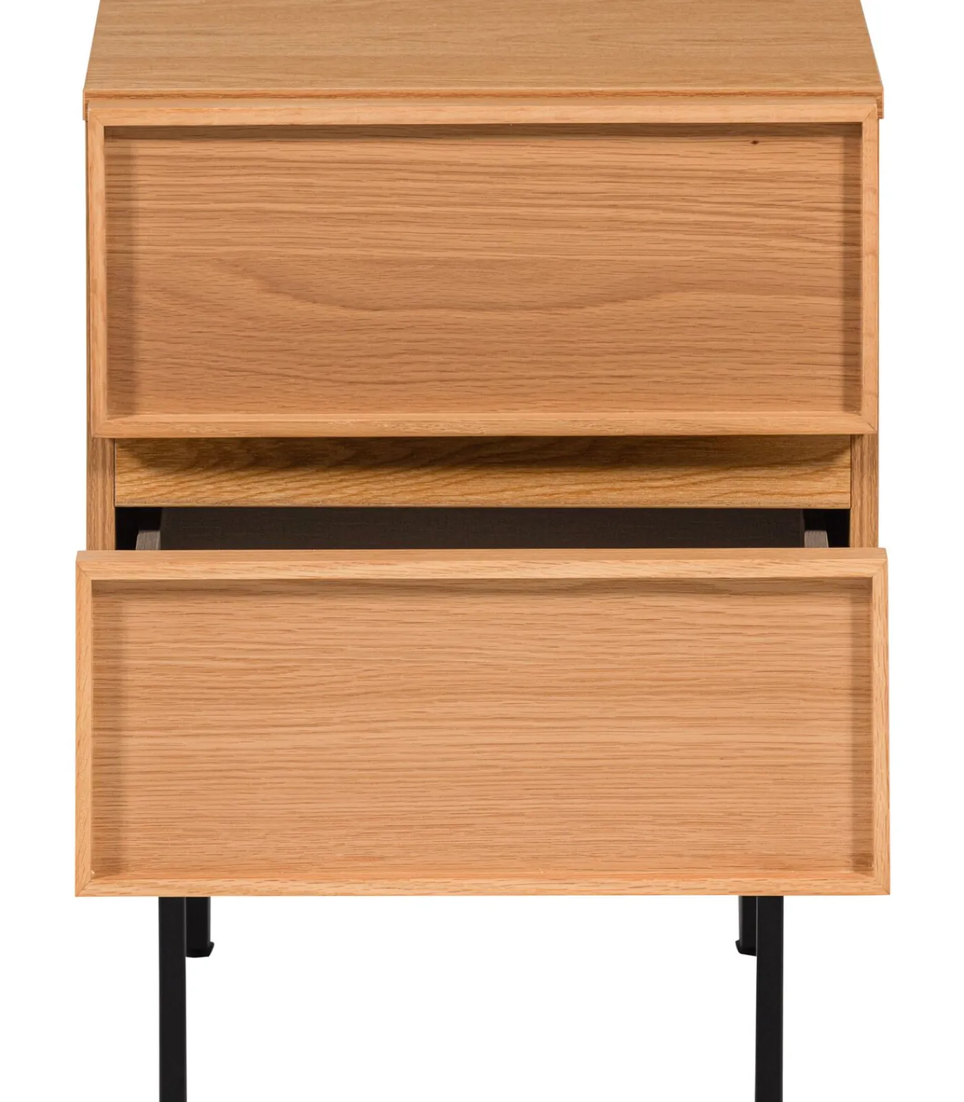 Outlet Tours Ladekast/ Nachtkastje 2 Lades Melamine/ MDF - Naturel Bedden