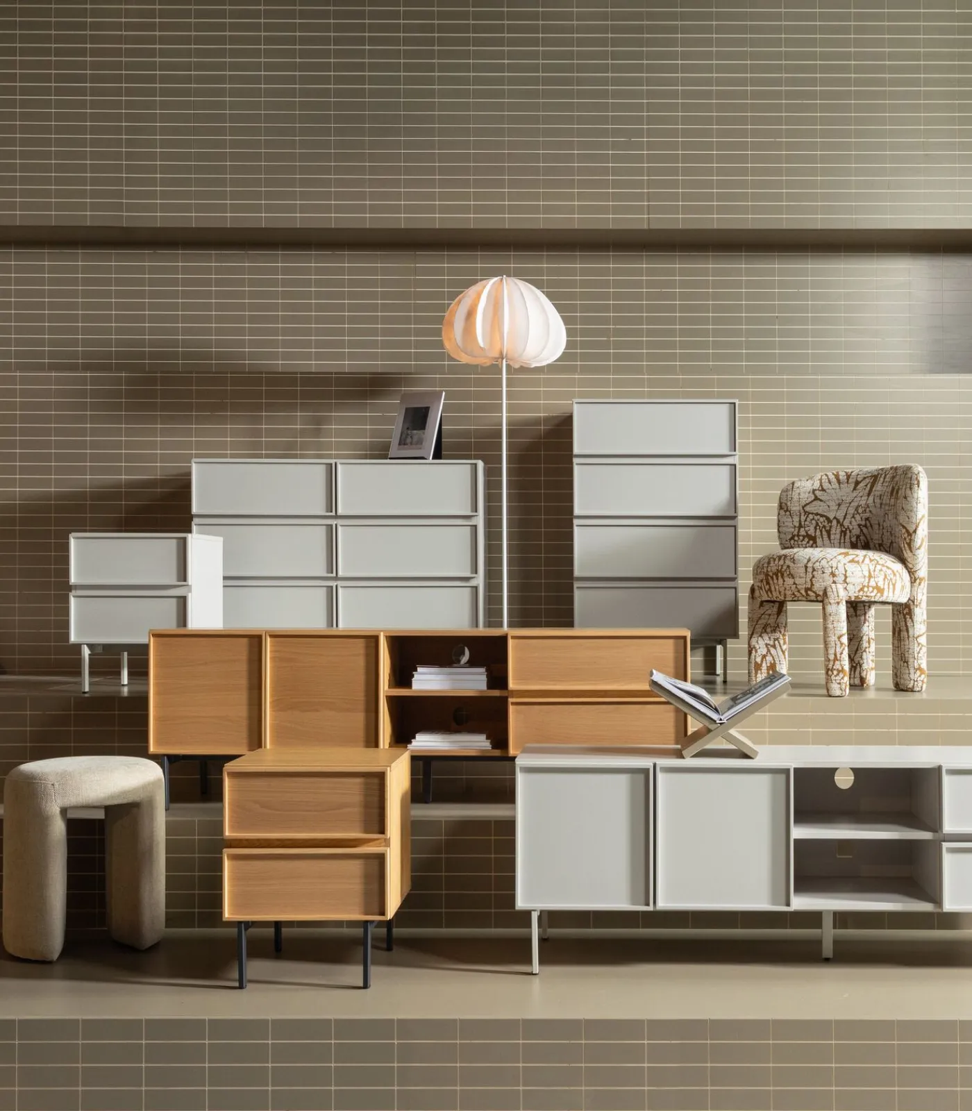 Tours Tv Meubel 180 cm - Melamine/ MDF - Naturel - 51x180x42 Meubels