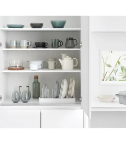 Discount Tower Deksel & pannenhouder verstelbaar - Wit Keukenaccessoires