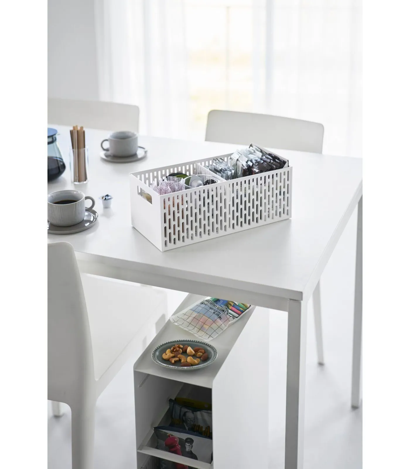 Outlet Tower Opbergmanden op wielen 3-laags - Wit Organiseren