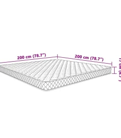 Online Traagschuimmatras 200x200x17 cm Zacht wit Matrasbeschermer