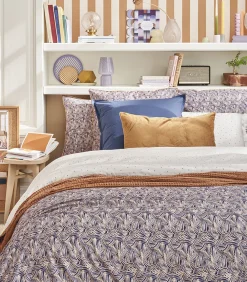 Clearance Tressage - Kussensloop in katoen satijn met print Kussenslopen