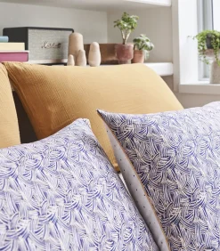 Clearance Tressage - Kussensloop in katoen satijn met print Kussenslopen