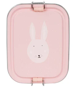 Clearance lunchbox klein - roestvrijstalen brooddoos voor kinderen - Mrs. Rabbit - roze Reisaccessoires