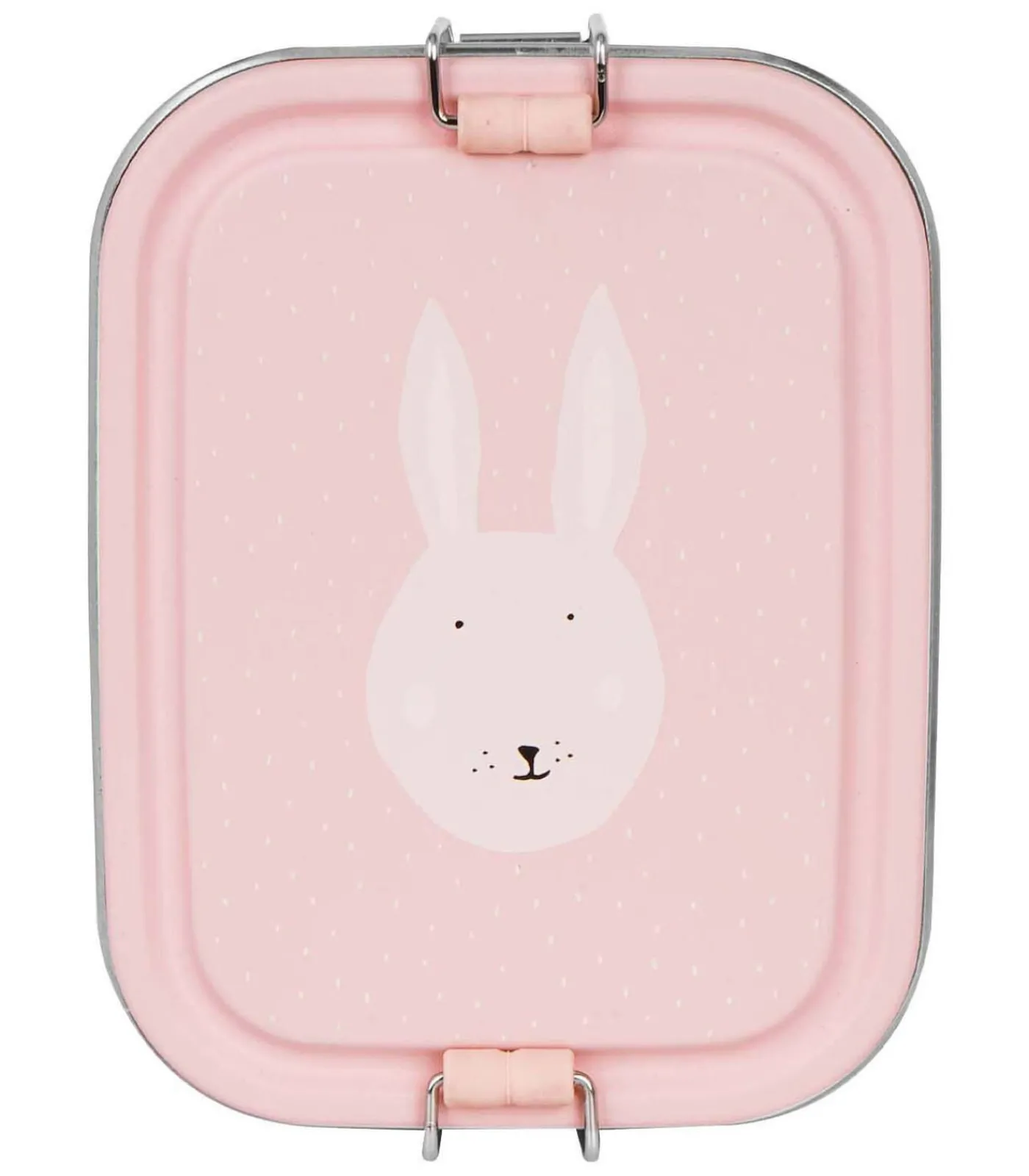 Clearance lunchbox klein - roestvrijstalen brooddoos voor kinderen - Mrs. Rabbit - roze Reisaccessoires