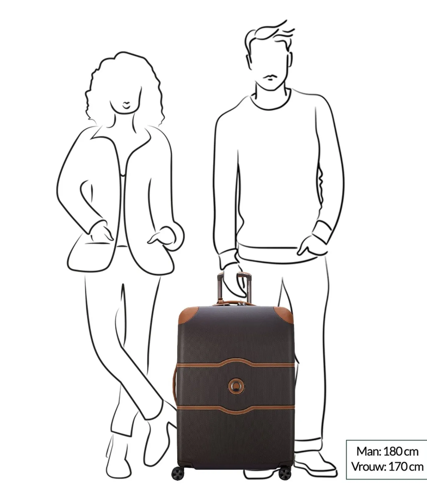 New Trolley koffer 4 dubbele wielen Chatelet Air 2.0 77 ... Trolleys