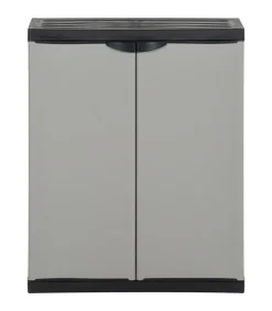 Hot Tuinafvalkast 68x40x85 cm polypropeen grijs en zwart Manden En Bakken