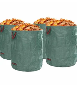 New Tuinafvalzakken 4 pcs Groen 79 x 79 x 99.5 cm Polypropyleen Manden En Bakken