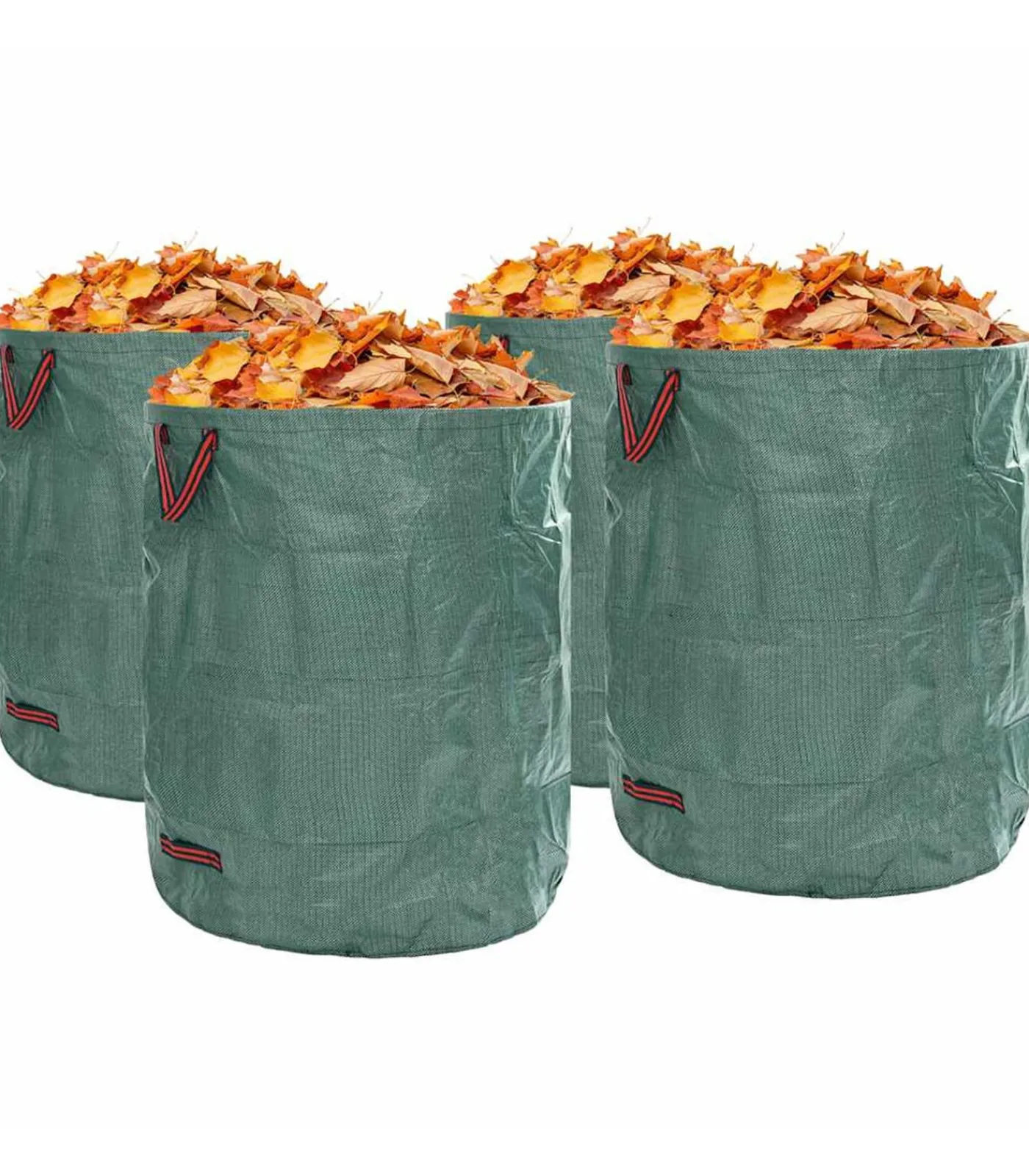 New Tuinafvalzakken 4 pcs Groen 79 x 79 x 99.5 cm Polypropyleen Manden En Bakken